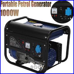 1100W Petrol Portable Camping Generator 4 Stroke 230v 3HP Recoil start