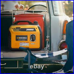 2000W Silent Portable Suitcase Inverter Petrol Generator 4 Stroke Camping 2KW