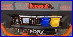 2800w Electric start Rockwood 4 Stroke Petrol generator