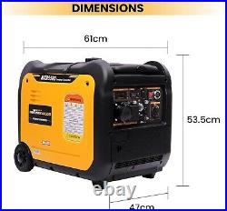 5500W Portable Inverter Generator Petrol Silent Pure Sine Wave Generator for Cam