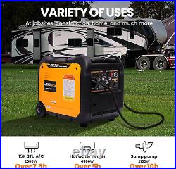 5500W Portable Inverter Generator Petrol Silent Pure Sine Wave Generator for Cam