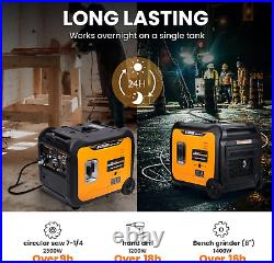 5500W Portable Inverter Generator Petrol Silent Pure Sine Wave Generator for Cam