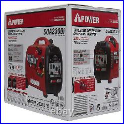A-iPower SUA2300i Ultra-Quiet Inverter Generator, Mobility Kit CARB Compliant