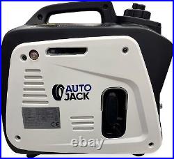 Autojack Petrol Generator Quiet Portable Suitcase Inverter 4 Stroke 800W Camping