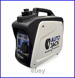 Autojack Petrol Inverter Generator 800W Quiet Camping Suitcase Power Supply 12V