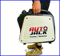Autojack Portable Suitcase Inverter Quiet Petrol Generator 4 Stroke 800W 240V