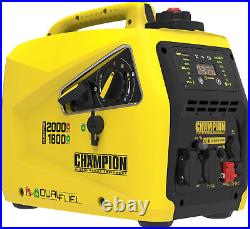 Champion 2000W Dual Fuel Inverter Generator, LPG Compatible, Stackable