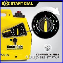 Champion 2000W Dual Fuel Inverter Generator, LPG Compatible, Stackable