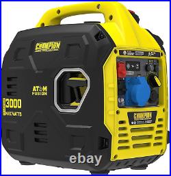 Champion Atom Fusion 3000W Portable Petrol Inverter Generator Ultra-Quiet Power