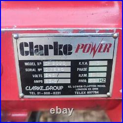 Clarke Power CP3000 Petrol Markon Generator 3 KW Honda GX240 Engine