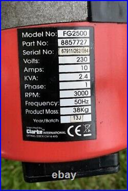 Clarke Power Portable Petrol Generator 6.5hp 230v Little Use VGC