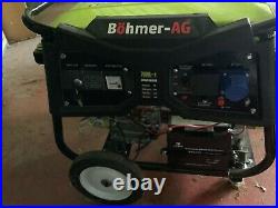 Electric Petrol Generator 9.5KW /11.5kVA Key Start Portable Power 7000K Bohmer