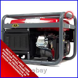 Electric Petrol Generator PowerKing Portable PKB5000ES 3200w 4KVA with Wheels