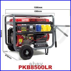 Electric Start Petrol Generator PowerKing Portable PKB8500E 6500w 8KVA Camping