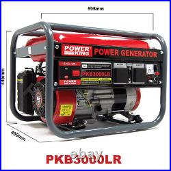 Ex Display 2200w Petrol Generator PKB3000LR 2.75KVA 6.5HP 4 Stroke PowerKing