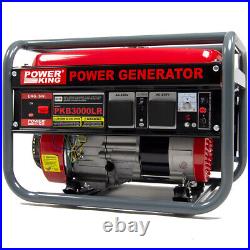 Ex Display 2200w Petrol Generator PKB3000LR 2.75KVA 6.5HP 4 Stroke PowerKing