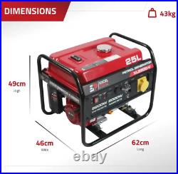 Excel Power 2.2kw 196cc Open Framed Petrol Generator With 2 Year Warranty