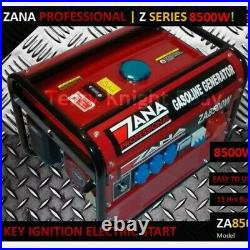 GENERATOR ZANA Professional 8.5KVA Petrol Generator (ZA 8500 W) RRP Euro 1459