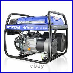 Generator Petrol Electric Start 2.2kW 2200W 2kVA Catering Portable Site HYUNDAI