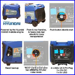 Generator Petrol Inverter Suitcase 3.8kW 3800w 4.8kVa Electric Start KEY FOB