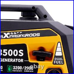 Generator Portable Inverter 3.5KW 3200W Dual Fuel Petrol / LPG Electric Start