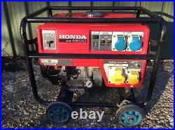 Honda EM4500 petrol generator on wheels. All originalnice machine hampshire