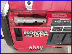 Honda EX1000 240 volt petrol generator red working good condition