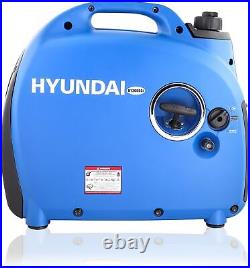 Hyundai 2000W / 2kW Petrol Inverter Generator, Pure Sine Wave Output, Suitcase