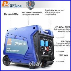 Hyundai 3800W Petrol 3.8kW Portable Inverter Generator P4000i P1 Power Equipment