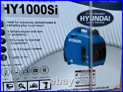 Hyundai HY1000Si 1000W Portable Petrol Inverter Generator 240v