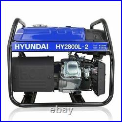 Hyundai HY2800L-2 2.2kWith2.75kVa Recoil Start Site Petrol Generator