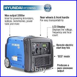Hyundai HY3200SEi 4-Stroke Petrol Portable Inverter Generator 3200W 230V