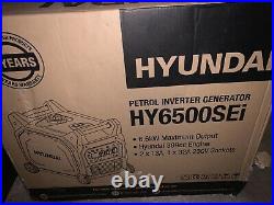 Hyundai HY6500SEI 230V Petrol 6000W 6.6kW 6kVA Inverter Generator