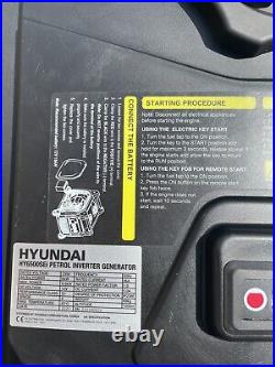 Hyundai HY6500SEI 6600With6.6kW Remote Electric Start Petrol Inverter Generator