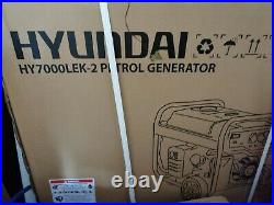 Hyundai HY7000LEK-2 5.5kw 6.8kva Portable Unleaded 420cc Petrol Generator