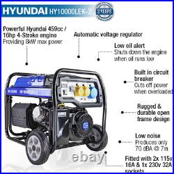 Hyundai Petrol Generator 8kWith10kVA HY10000LEK-2