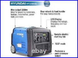 Inverter Petrol Generator 3.2kw 3200W Remote Start Hyundai HY3200SEI H