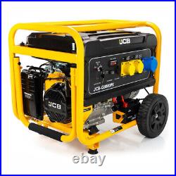 JCB Site Generator 7.9kW 9.8kVA Petrol 115V 230V 15hp 457cc Electric Start