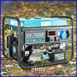 KS 7000E 5000W Petrol Generator, Electric/Manual Start, AVR, Silent Operation