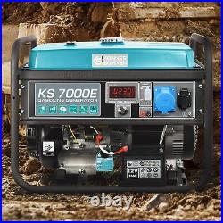 KS 7000E 5000W Petrol Generator, Electric/Manual Start, AVR, Silent Operation