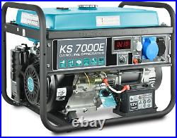 KS 7000E 5000W Petrol Generator, Electric/Manual Start, AVR, Silent Operation