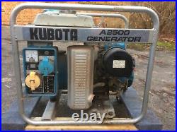 Kubota portable generator. A 2500. 220 and 110v