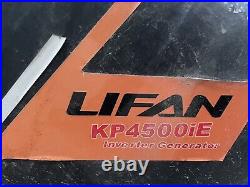 Lifan 4kw Petrol Inverter Generator 230v Electric Start Super Silent With Wheels