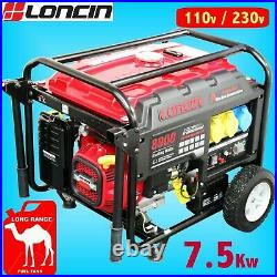 Loncin L8000D-AS 7.5kW Portable Petrol Generator