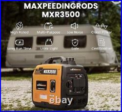 MaXpeedingrods 3300W Portable Inverter Generator Fuel Efficient, Pure Sine