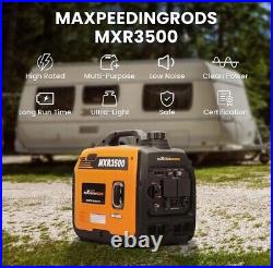 MaXpeedingrods MXR3500 3500W 3.2kW Petrol-Powered Portable Inverter Generator