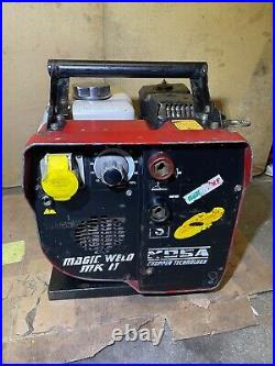 Mosa Magic Weld Mk II 150, Portable Petrol Welder Generator 110v Output