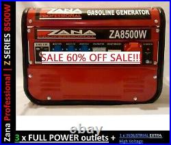 NEW ZANA PROFESSIONAL GASOLINE GENERATOR ZA8500W Bought For 1459 SALE 60% OFF