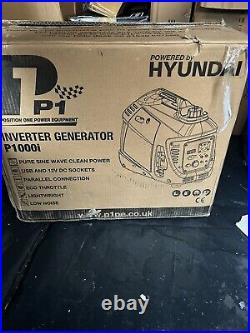 P1 1000W Portable Petrol Inverter Suitcase Generator Powered by Hyundai P1000i