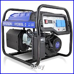 Petrol Generator 2.2kW / 2.75kVa Recoil Start Catering 2x 13A Sockets HY2800L-3